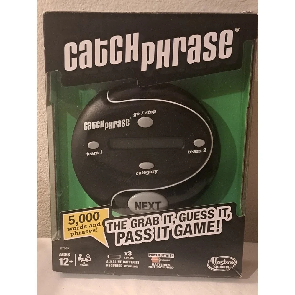 Hasbro Catch Phrase Electronic Handheld Game 5000 Words New Sealed